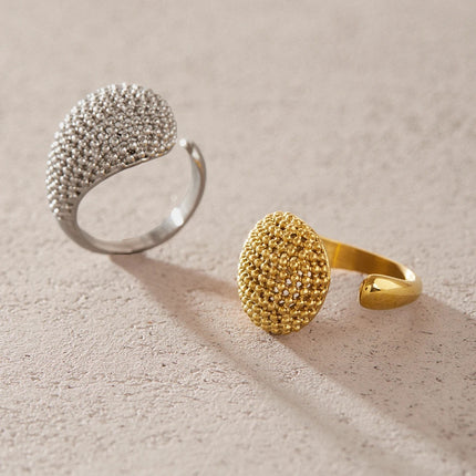 Dawnweave Glow Sculptural Open Ring - view 4