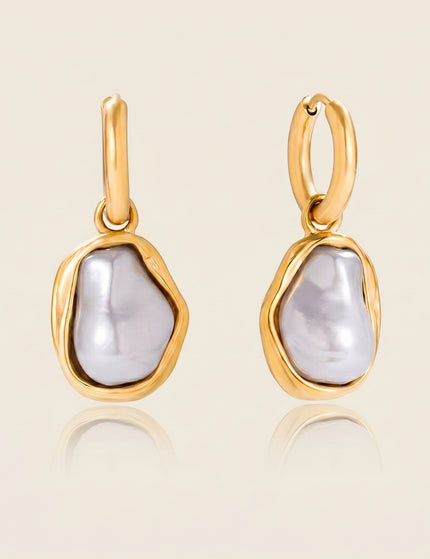 Moonlit Pearl Promise Pearl Drop Earrings