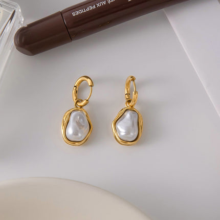 Moonlit Pearl Promise Pearl Drop Earrings - view 4