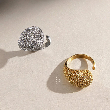 Dawnweave Glow Sculptural Open Ring - view 5
