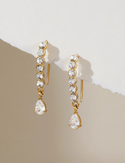 Bright Facet Ritual Zircon Drop Earrings - view 5
