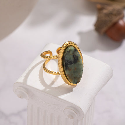 Misted Cove Stone Open Ring - view 6