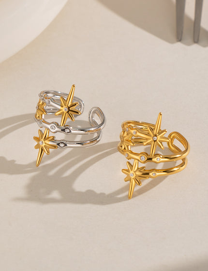 Starfall Rhinestone Open Ring - view 5