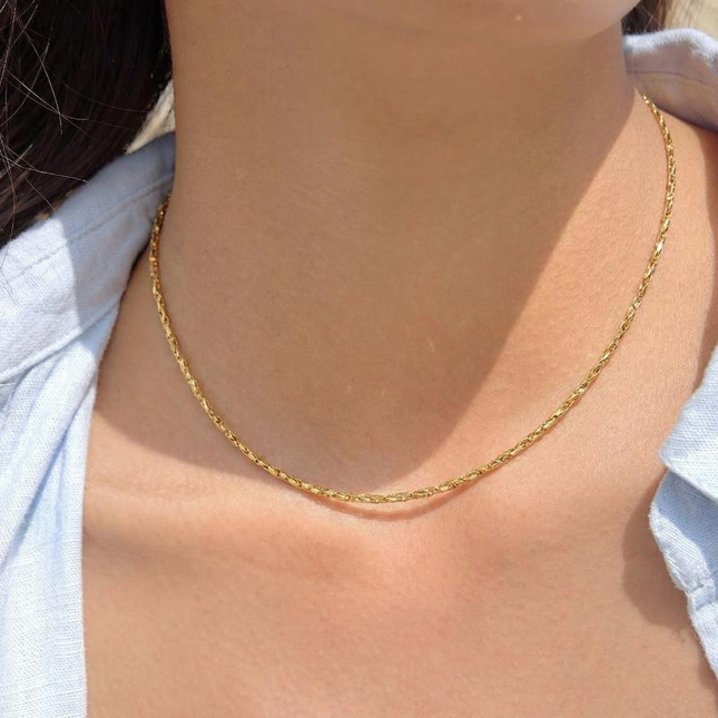 Solstice Glow Twisted Choker Necklace - view 2