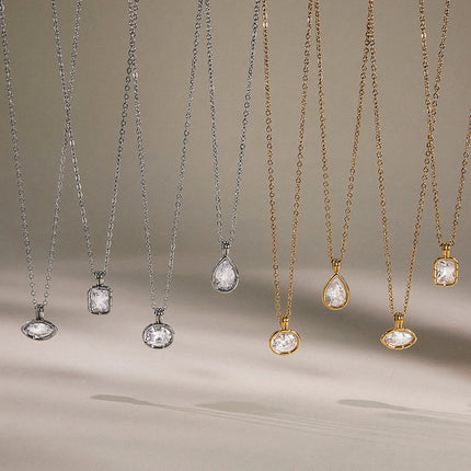 Linked Light Reverie Chain Zircon Pendant Necklace - view 5