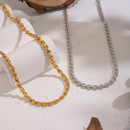 Twined Twisted Chain Necklace - view 3