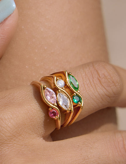 Luna Marquise Zircon Ring - view 3