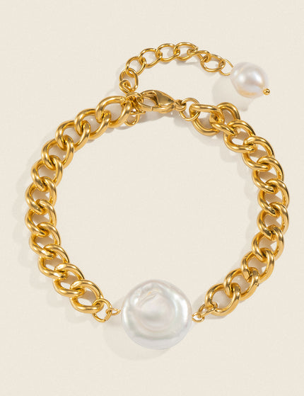 Chainline Pearl Chain Bracelet