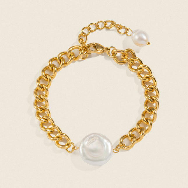 Chainline Pearl Chain Bracelet
