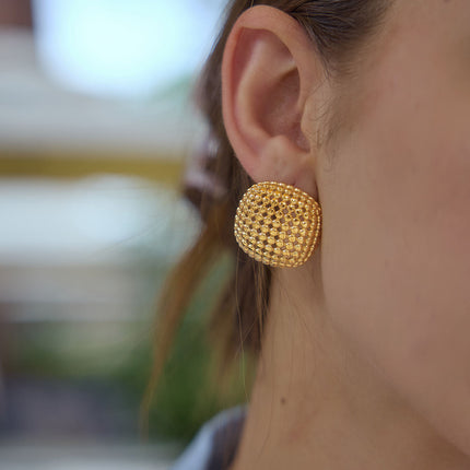 Velvet Current Echo Sculptural Stud Earrings - view 4