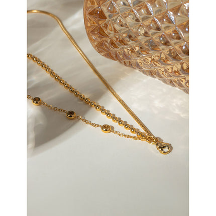 Fine Link Trace Zircon Chain Bracelet - view 3