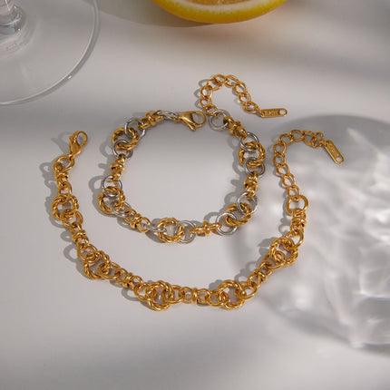 Chainline Poem Minimal Chain Bracelet - view 2