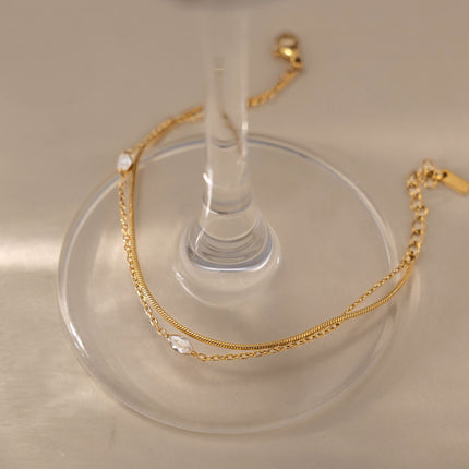Midnight Coil Echo Serpent Zircon Chain Bracelet - view 6