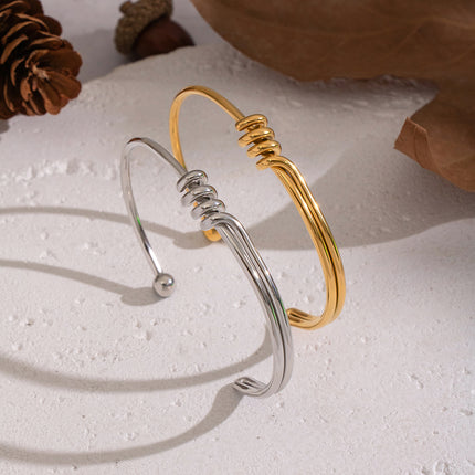 Aura Open Cuff Bracelet - view 6
