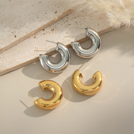 Dawnweave Curved Hoop Earrings - view 4