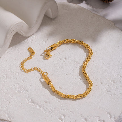 Soft Spiral Twisted Chain Bracelet - view 5