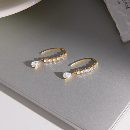 Bright Facet Ritual Zircon Drop Earrings - view 6