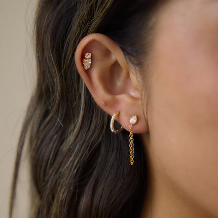 Coast Geometric Zircon Stud Earrings - view 3