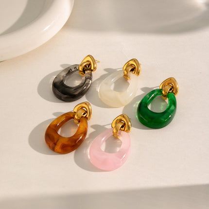 Soft Tide Hush U-Shaped Pearl Hoop Earrings - view 4