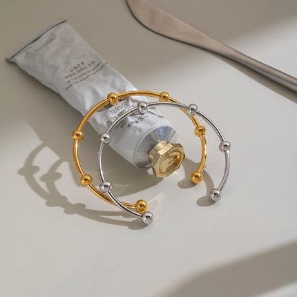 Beadline Open Cuff Bracelet - view 4