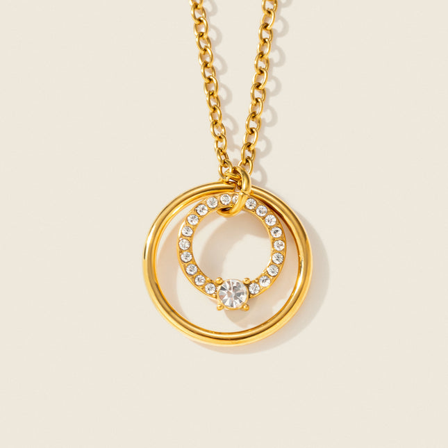 Starstone Afterglow Circular Zircon Lariat Necklace