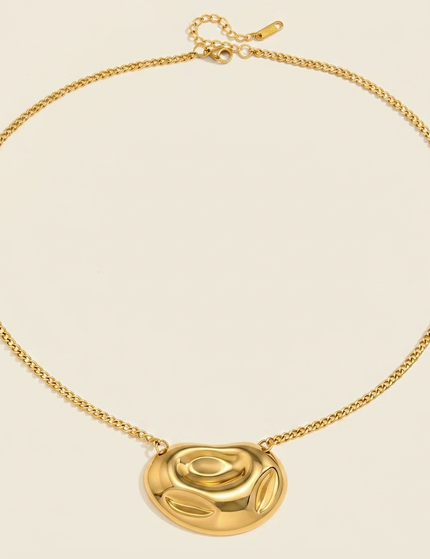 Dawnweave Promise Oval Pendant Necklace
