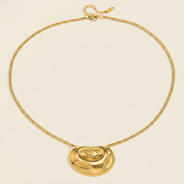 Dawnweave Promise Oval Pendant Necklace