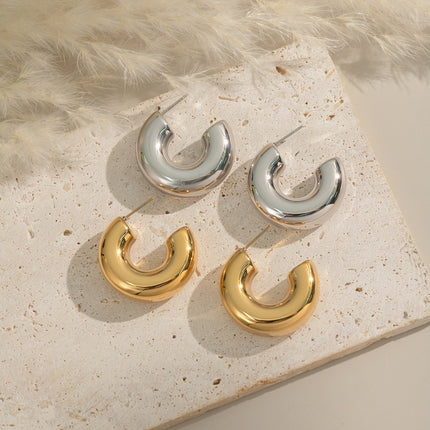 Dawnweave Curved Hoop Earrings - view 2