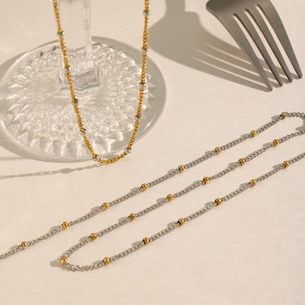 Aria Two-Tone Satellite Necklace - view 4
