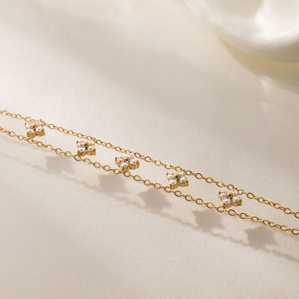 Meadow Clover Zircon Bracelet - view 6