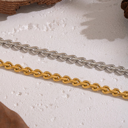 Twined Twisted Chain Necklace - view 2