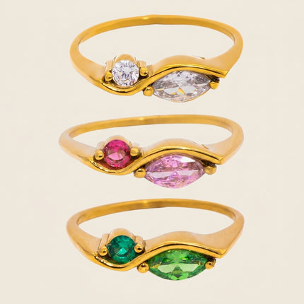 Luna Marquise Zircon Ring