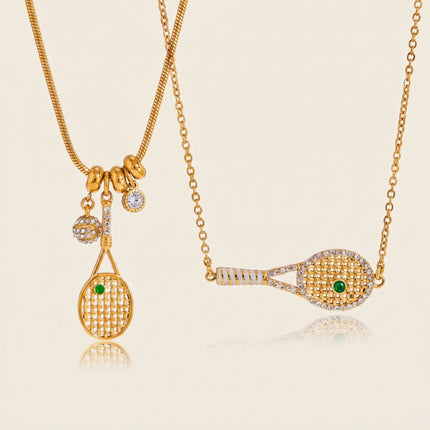 Chainline Drift Stone Chain Zircon Pendant Necklace