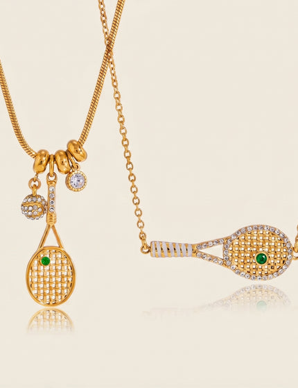 Chainline Drift Stone Chain Zircon Pendant Necklace