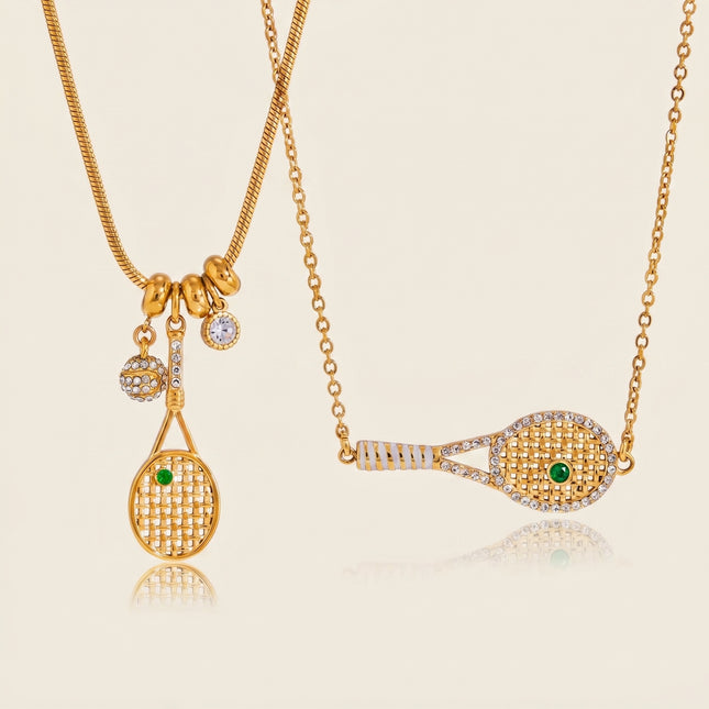 Chainline Drift Stone Chain Zircon Pendant Necklace