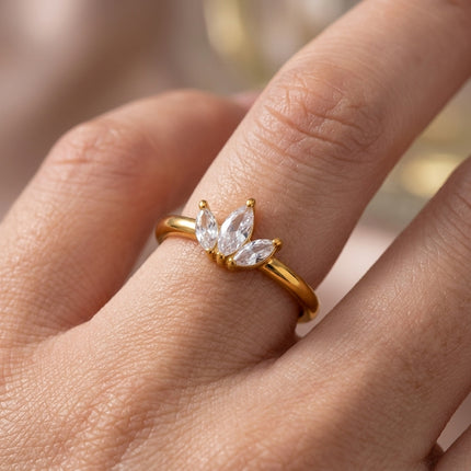 Marquise Zircon Ring - view 2