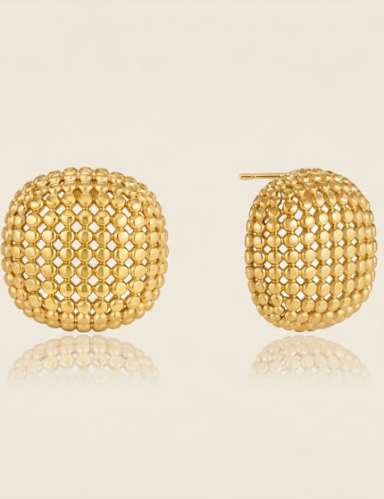 Velvet Current Echo Sculptural Stud Earrings