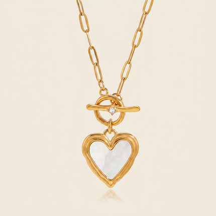 Tender Arc Whisper Heart Pendant Necklace