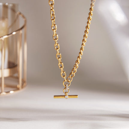 Chainline Echo Briar Chain Crystal Pendant Necklace - view 5