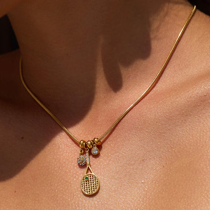 Chainline Drift Stone Chain Zircon Pendant Necklace - view 2