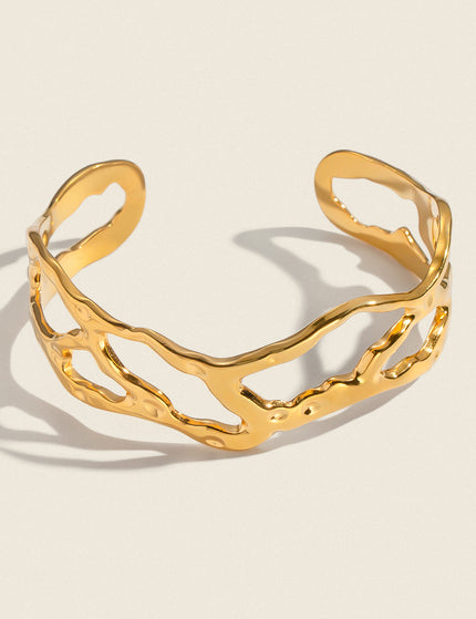 Halo Hollow Cuff Bracelet
