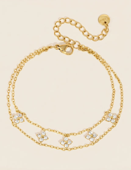 Meadow Clover Zircon Bracelet