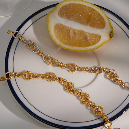 Chainline Poem Minimal Chain Bracelet - view 6