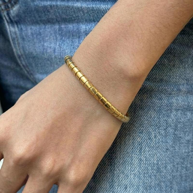Ripple Textured Bangle - view 2