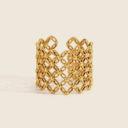 Velvet Current Aura Sculptural Open Ring