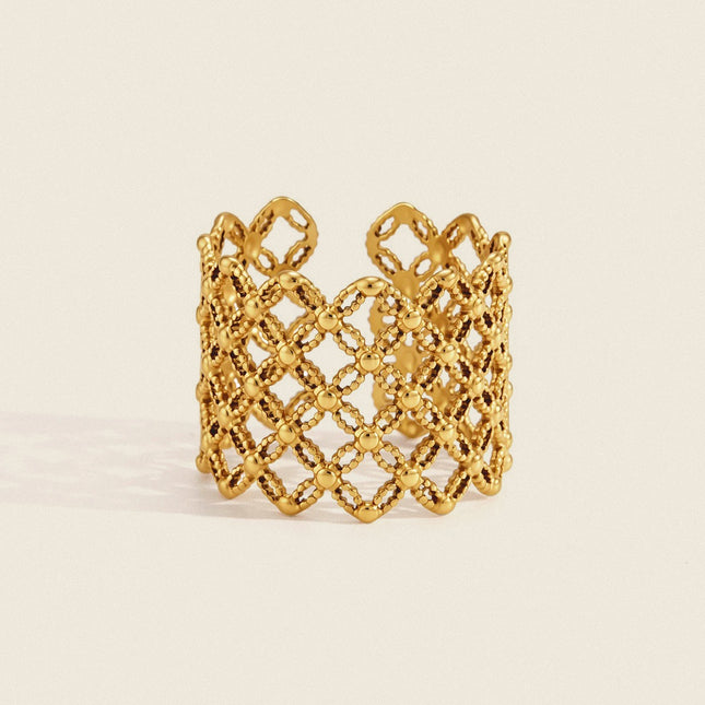 Velvet Current Aura Sculptural Open Ring