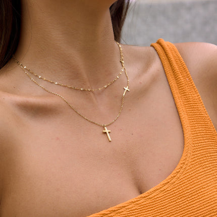 Crossed Light Ritual Crossed Pendant Necklace - view 4