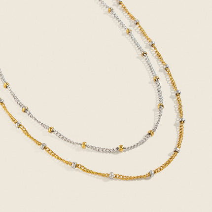 Aria Two-Tone Satellite Necklace