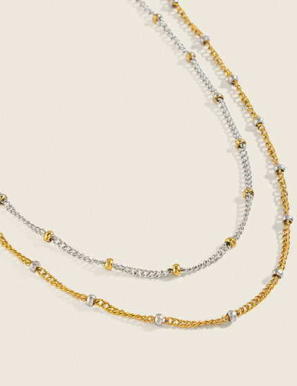 Aria Two-Tone Satellite Necklace