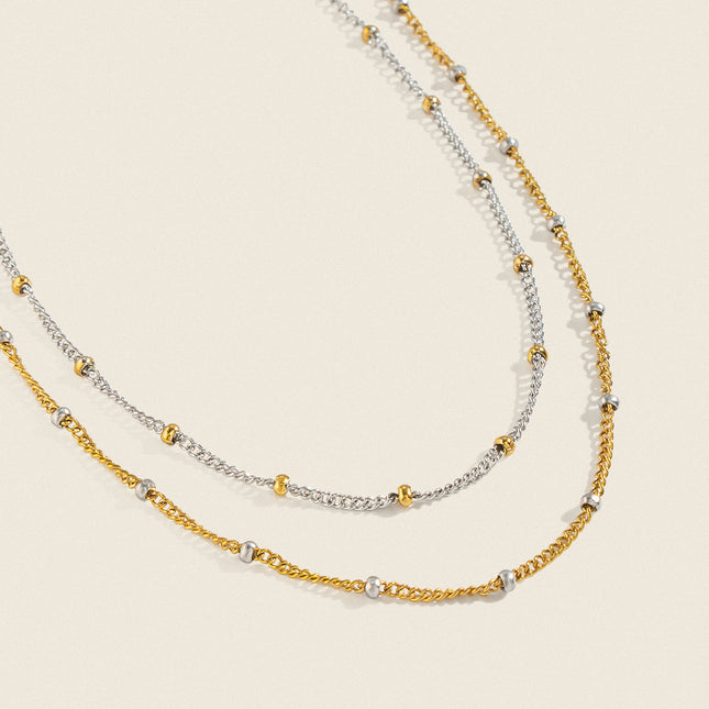 Aria Two-Tone Satellite Necklace